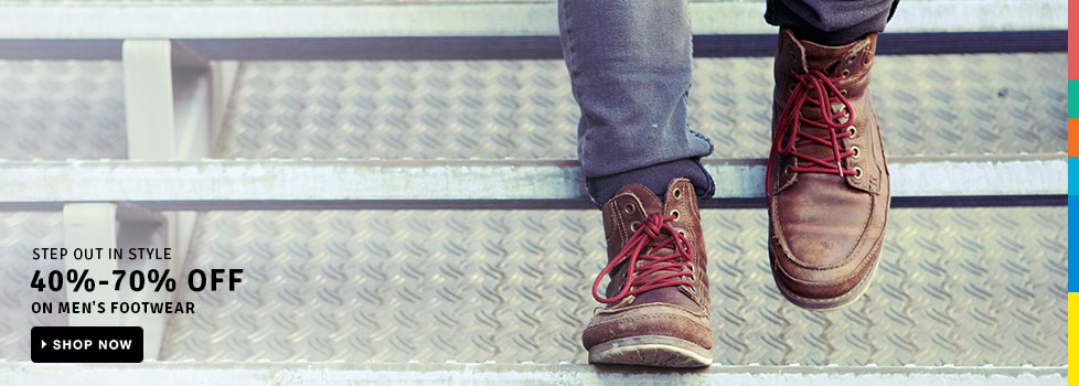 40% - 70% OFF on Men's Footwear