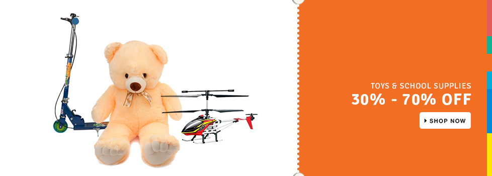 30% - 70% OFF on Toys & School Supplies