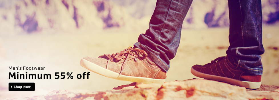 Minimum 55% off on Men's Footwear