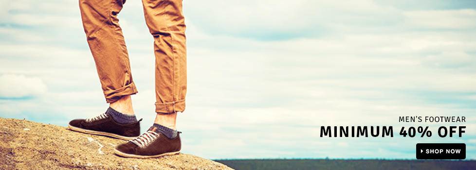 MINIMUM 40% OFF on Men's Footwear